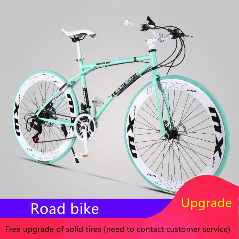 自転車大人ロードレース可変速度26インチ男性と女性の学生自転車通勤高速道路バイクアウトドアスポーツ 自転車 Aliexpress