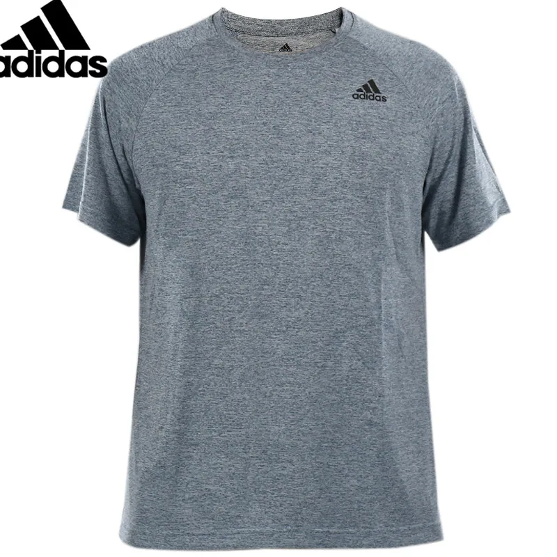 

Original Adidas New Arrival D2M TEE HT Short Sleeve Tops Breathable Round Collar Running Shirt