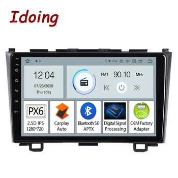 

Idoing 9"PX6 Android Car Radio Multimedia Player For Honda-CRV-CR-V 3 RE 2006-2012 GPS Navigation Carplay Auto bluetooth 5.0