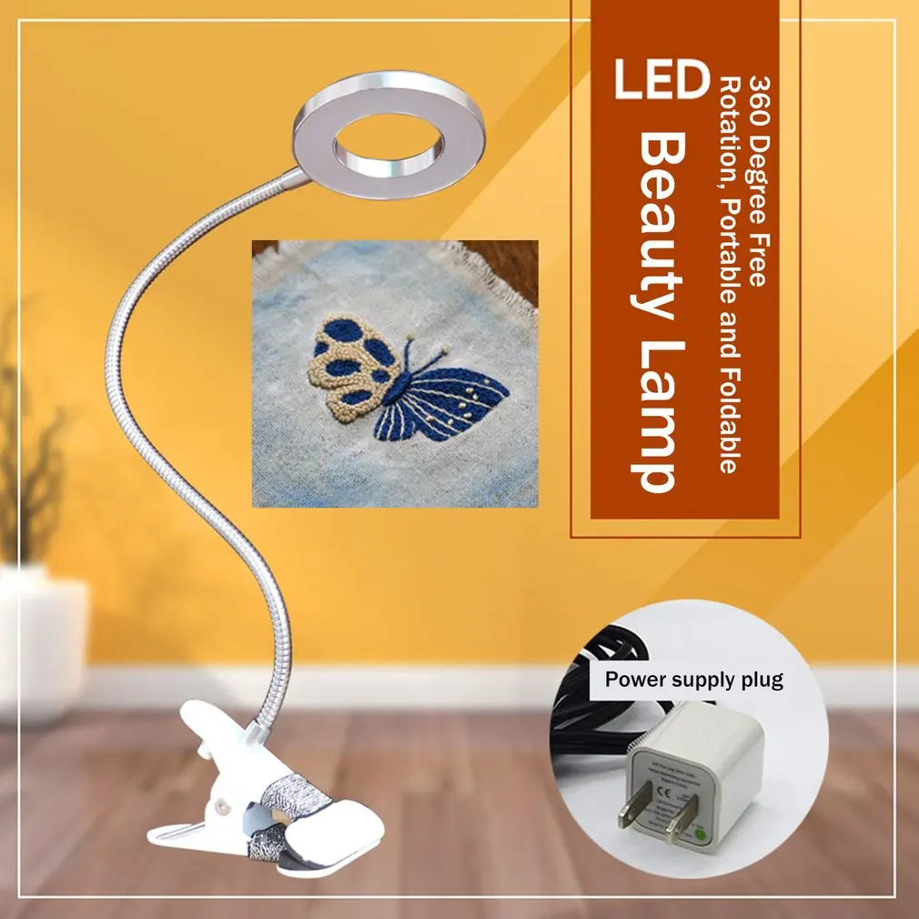 

Semi-Permanent Tattooist Designer Special Lamp Portable Beauty Small Table Lamp Usb Plug-In Tattoo Lamp Folding Lamp