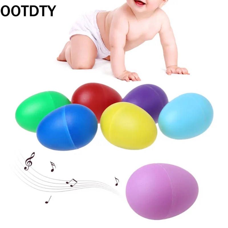 OOTDTY пластиковые песочные яйца Ударные музыкальные инструменты Ранние
