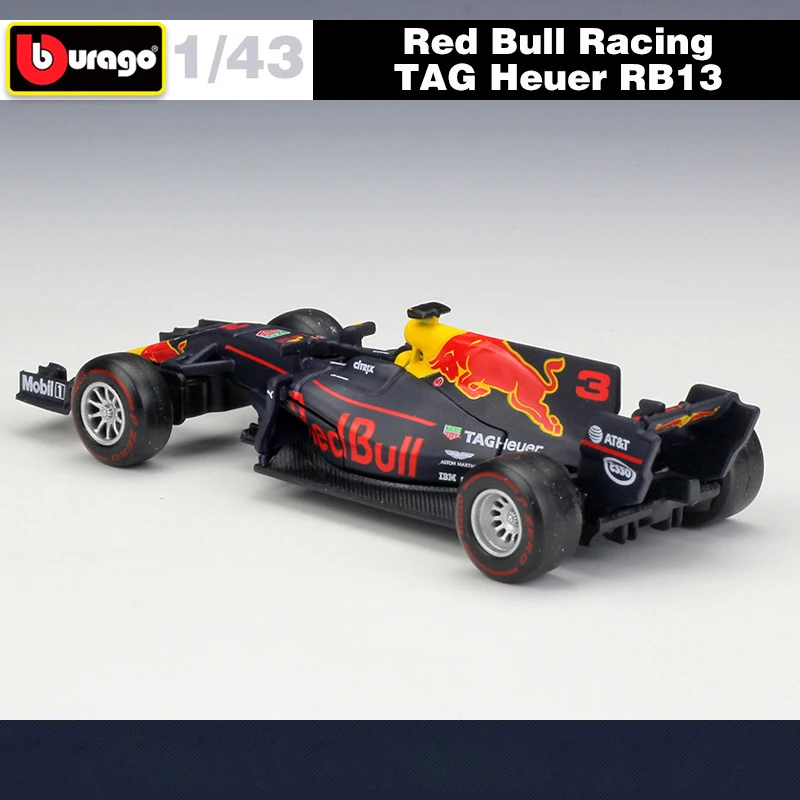 Металлические весы для литья под давлением модель Red Bull гоночный автомобиль F1