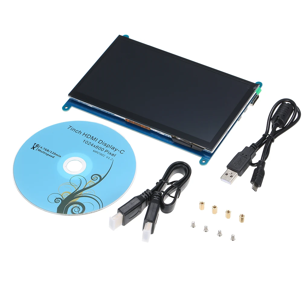 

7" 1024 x 600 Touch Screen Capacitive Touch Screen HD for Raspberry pi LCD Module Display