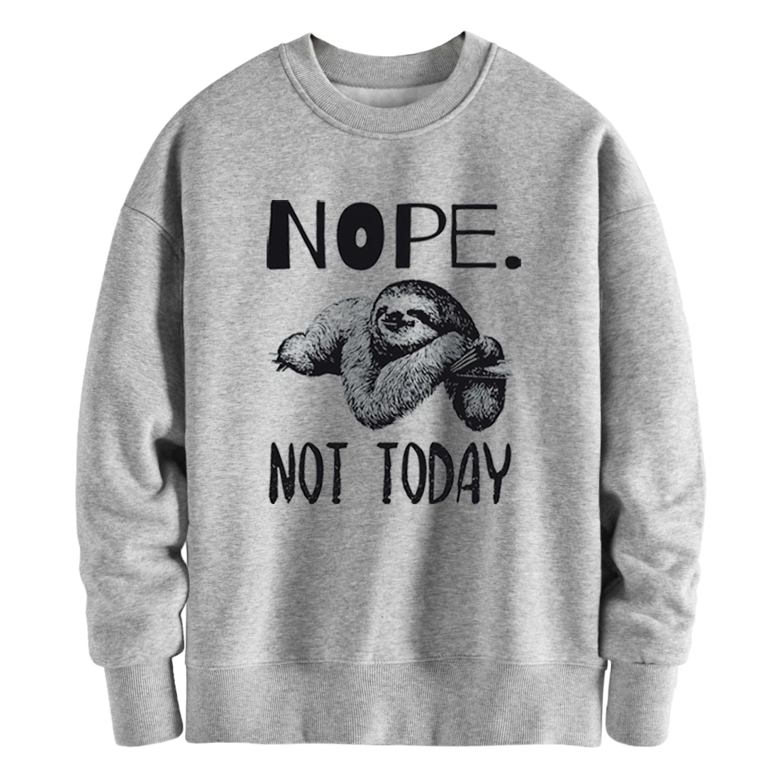 Nope Not Today флисовые толстовки мужские худи 2020 зимняя повседневная одежда Брендовые