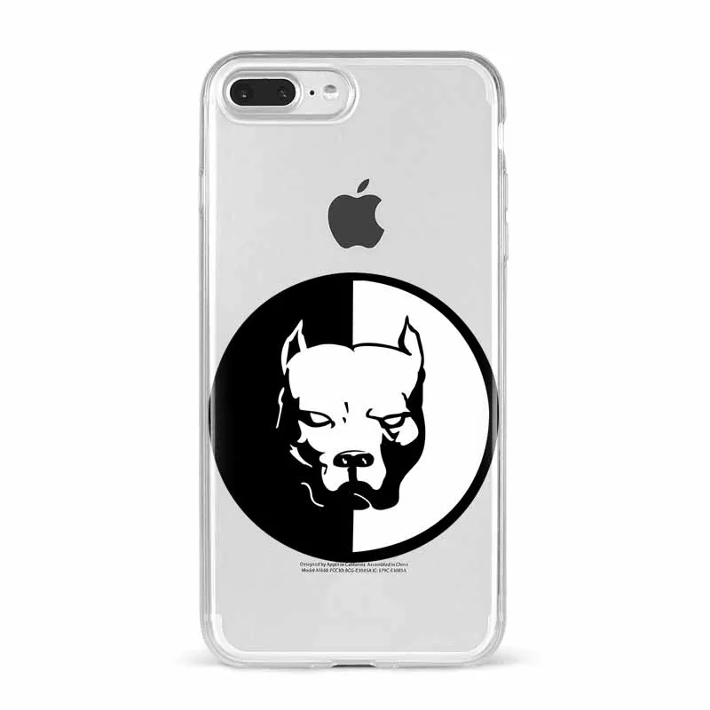 Питомец питбуль питомец из силикона Suave TPU чехол Капа Do Telefone para o iphone 11 11PRO 11PROMAX X XR XSMAX 6 7 8 Plus 5 - Цвет: TPU