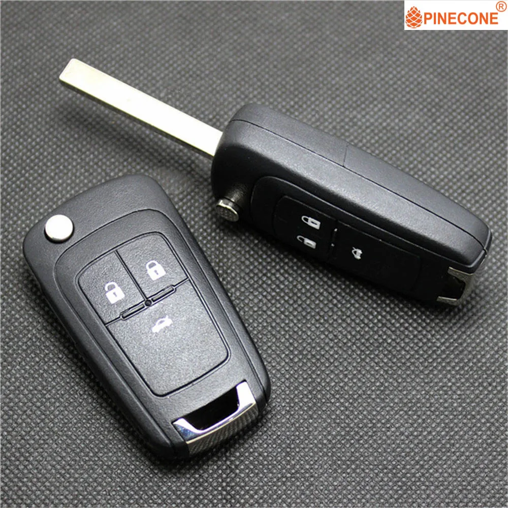 PINECONE для Opel Vauxhall Insignia Astra Zafira Chevrolet Cruze Buick чехол для ключей 3 кнопки Hu100 сменный автомобильный брелок