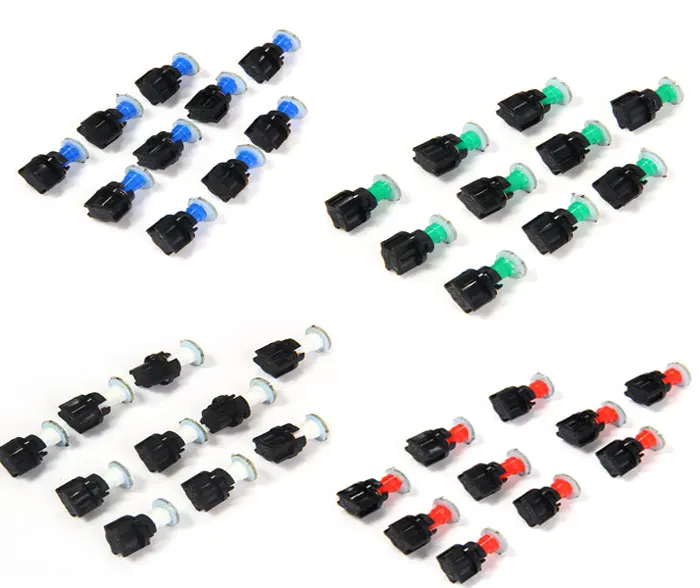 10pcs T5 PC74 SMD 5050 Car LED Twist Socket Instrument Panel Dash Light Bulb - Red Light