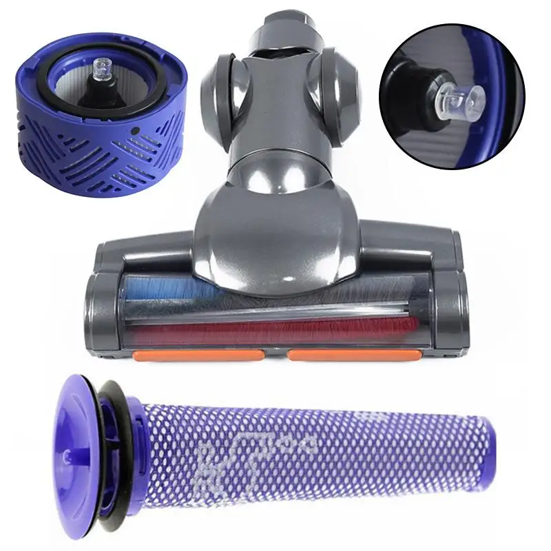 Предварительно и задний фильтр Электрический пол головка щетка для Dyson V6 триггер пылесос