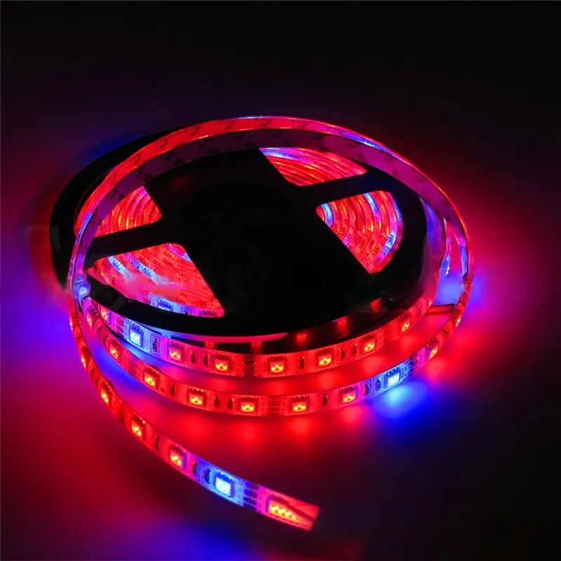 DC12V 5M 60LEDs Led Grow Light Growing LED Strip Plant Growth Light Set