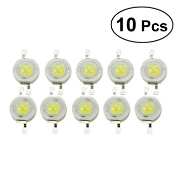 

10 Pcs 100-110lm High Power LED Chip Lamp Beads 1W Power-saving LED Beads Bulbs for Floodlight