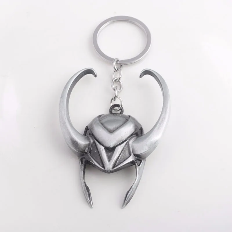 Мстители Marvel маска брелок Аниме Тор Ragnarok Loki шлем металлический брелок брелки-цепочки держатель фигурка супергероя игрушки подарок