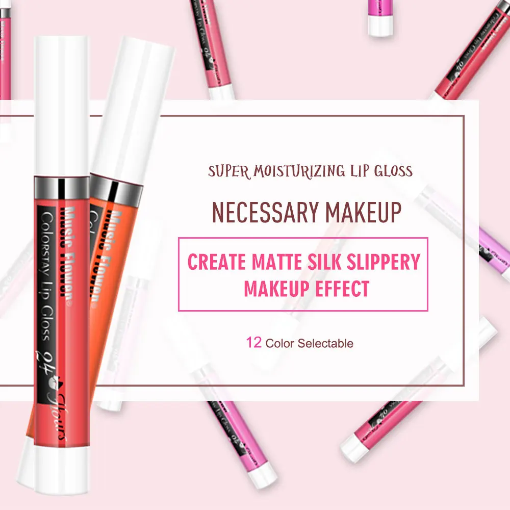 Music Flower Lip Gloss Long Lasting Lip Tattoo Waterproof Matte Lipgloss Tint Moisturize Liquid Lipstick Makeup Music Flower Lip Gloss Long Lasting Lip Tattoo Waterproof Matte Lipgloss Tint Moisturize Liquid Lipstick Makeup