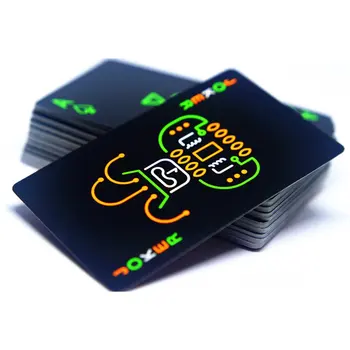

Dark Night Light Fluorescent Playing Cards Professional Chess Poker Cards Darts Intellectual Game For Children Adult