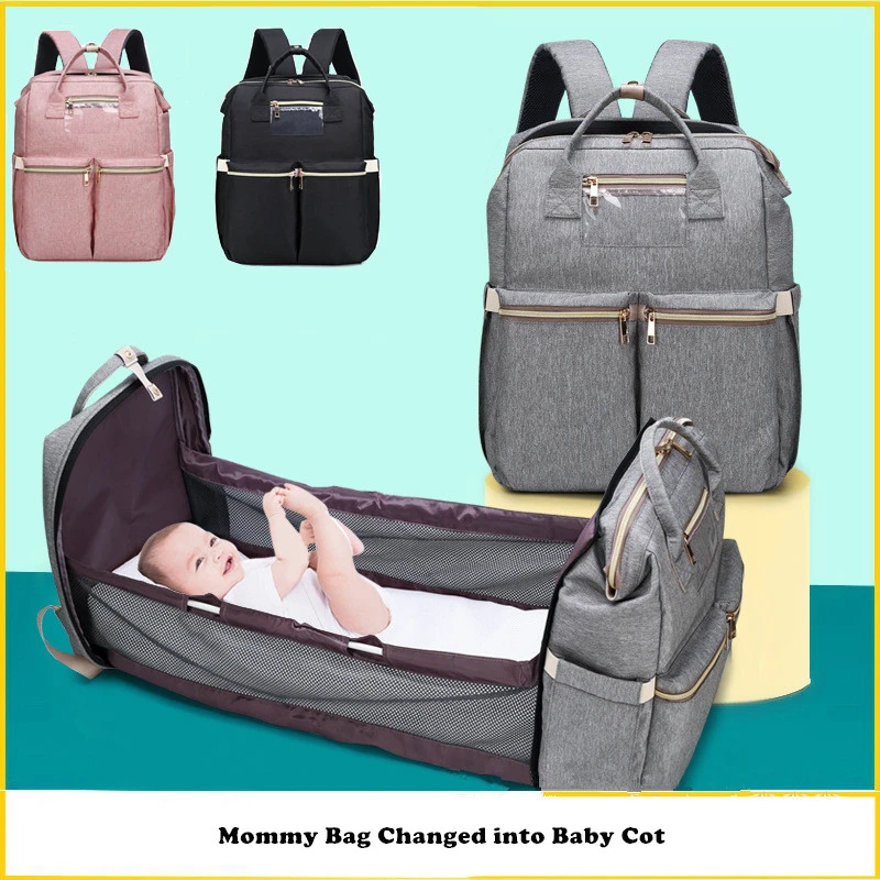 baby portable bed diaper bag backpack with stroller straps Online Sale