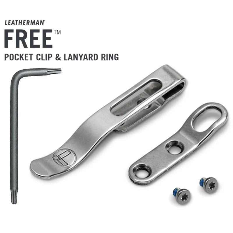 cel streng Stun Leatherman Free Lanyard Ring & Pocket Clip - Tool Parts - AliExpress