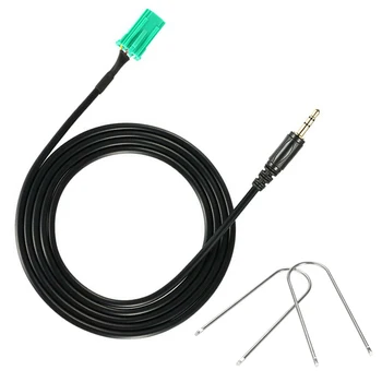 

3.5mm Jack Smart Phone MP3 Interior Input Adapter Lead Auto Parts AUX Cable Set Electronics Car Audio For Renault 2005-2011