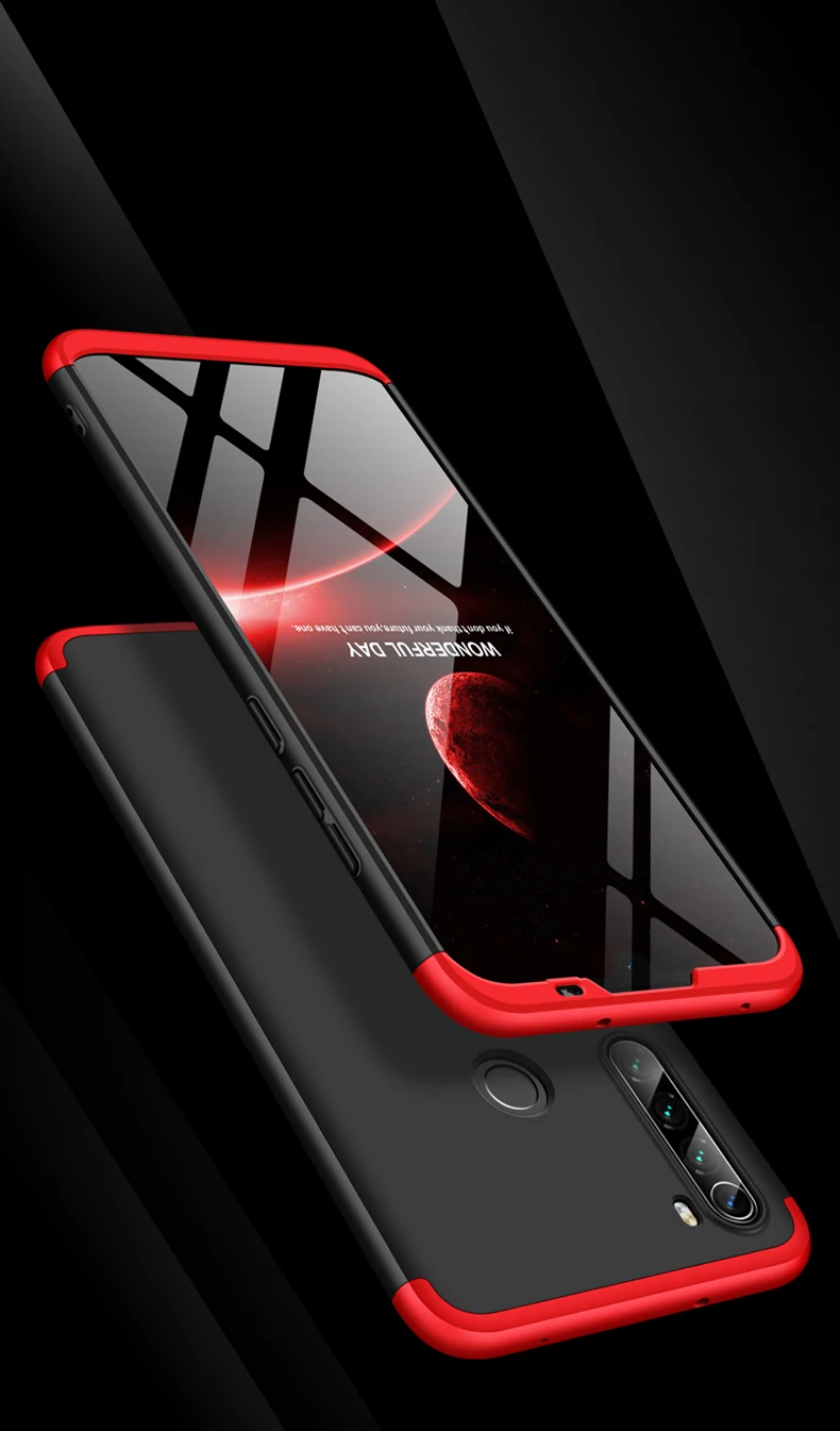 Чехол для телефона Xiaomi Redmi Note 8T Redmi 8 8A Pro, чехол на заднюю панель, бампер 360, полный Чехол, роскошный жесткий чехол из поликарбоната