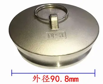 

DN65 DN80 DN100 304 stainless steel Type DP Earring quick coupling Male end cap connector quick circular plug Sealing plug cover