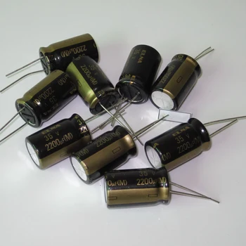

diymore 10pcs/lot Aluminum Electrolytic Capacitor 35V2200μF Original ELNA Audio Capacitor RA3 35V 2200μF Capacitance 16*25mm