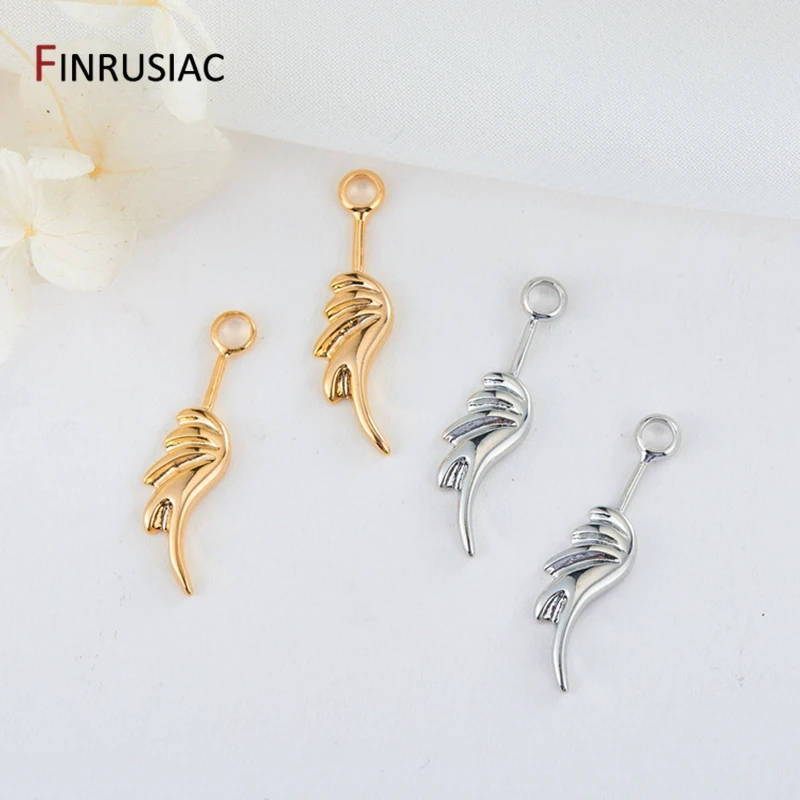 DIY Jewelry Making Metal Wings Pendants For Necklace Earrings