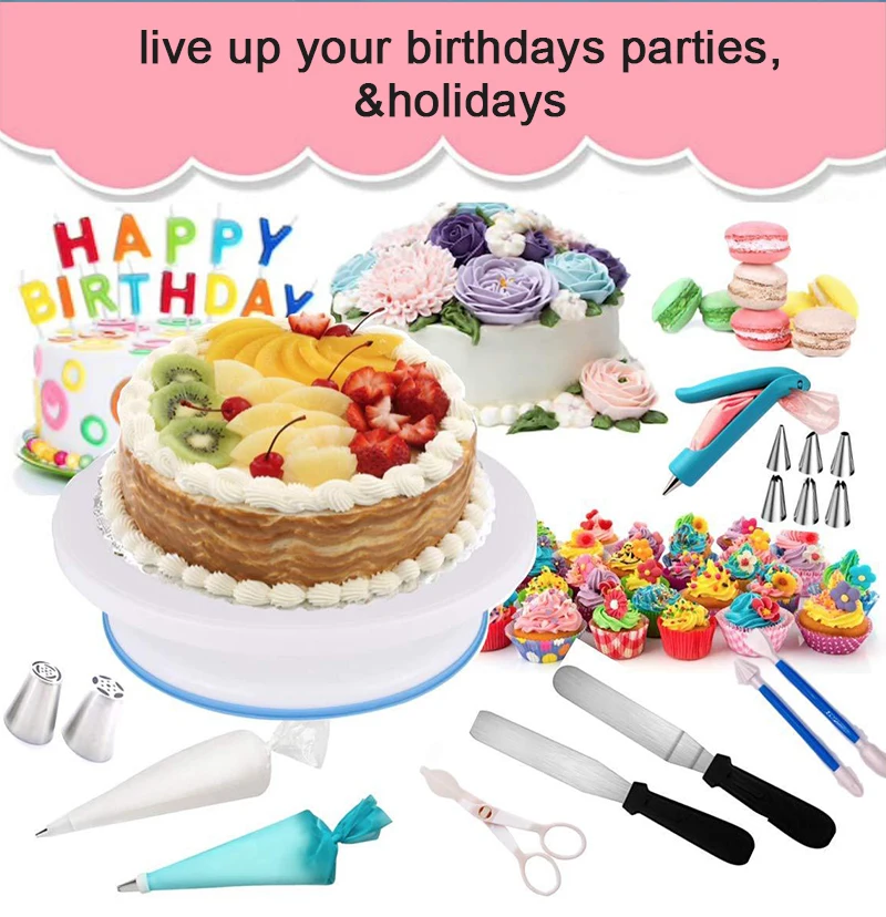 Kit De Decoration De Gateaux Pour Debutants 237 Pieces Ensemble De Cuisine Ultime Pour Patisserie Et Patisserie Avec Support De Plateau Tournant Aliexpress Kit De Decoration De Gateaux Pour Debutants 237 Pieces Ensemble De Cuisine Ultime Pour Patisserie Et Patisserie Avec Support De Plateau Tournant Aliexpress