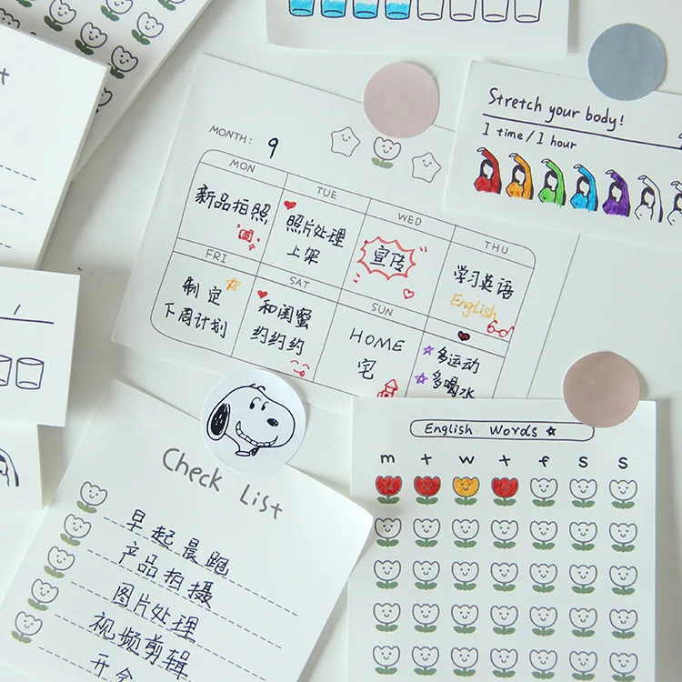 

Creative Schedule Records Time Management PDA Notepad Simple INS PDA Notebook Marking Students Plan