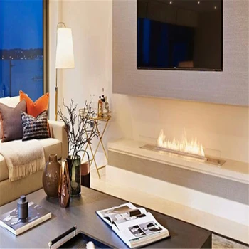 

30 inch remote control intelligent electric fireplace bio ethanol burner insert