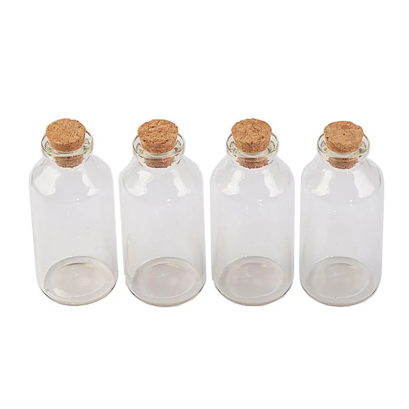 32*70*12.5mm 30ml Glass Bottles With Corks For Wedding Holiday Decoration Christmas Gifts Empty Transparent Jars Cork 50pcs