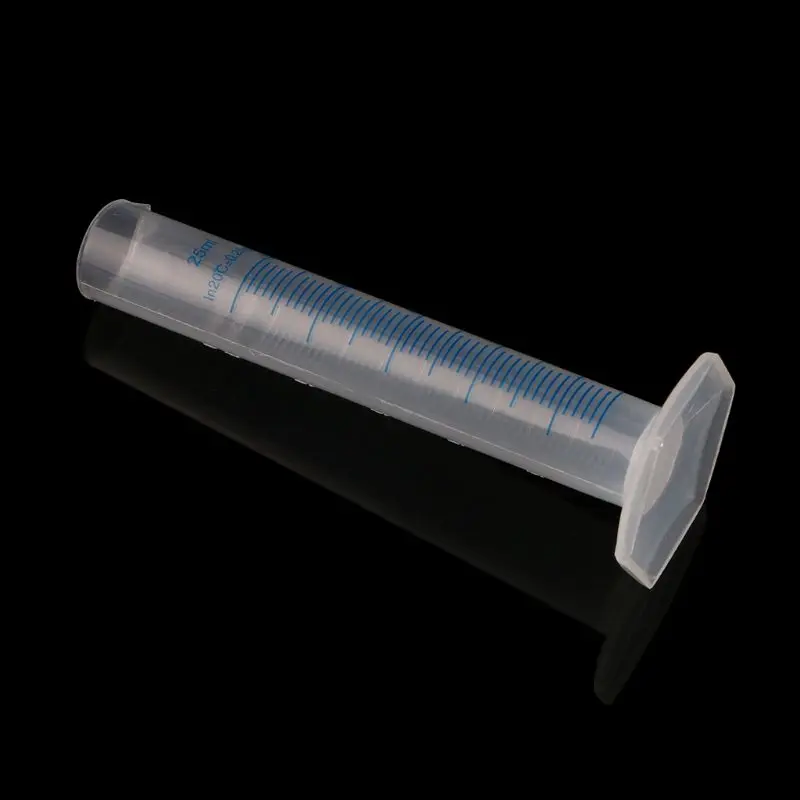 Glass Measuring Cylinder Plastic Measuring Cylinder 25mL Measuring Cylinder Laboratory Test Graduated Liquid Trial Tube Jar Tool New