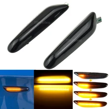 Sequential Piscando LED Turn Signal Blinker Lado Marcador de Luz para BMW X3 E83 X1 E84 X5 X53 E60 E61 E46 E81 E82 E90 E92 E87 E88