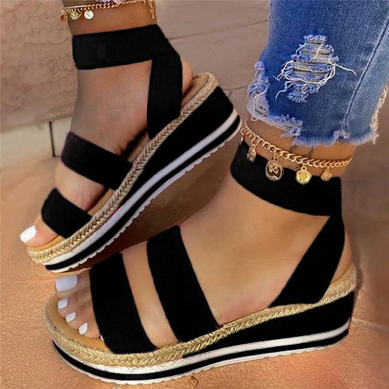 

Siddons Summer Women Shoes Platform Sandals Rhinna Creepers Shoes Woman Open Toe Casual Ladies Wedges Sandals Chaussures Femme