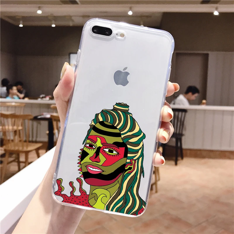 TPU Polly Nor художественный Мягкий силиконовый чехол для телефона для iPhone 11 PRO MAX 5 SE x 6 7 8 Plus X XS MAX XR эстетический женский чехол дьявола - Цвет: TPU