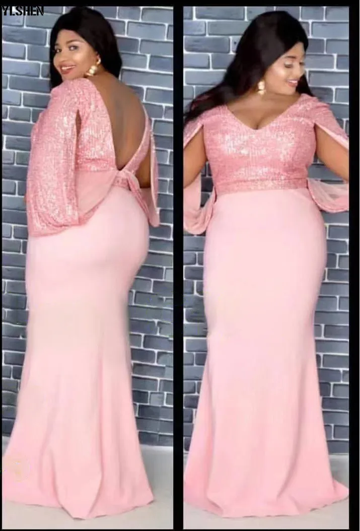 African Dresses For Women Elastic Sequins African Dress Daily Sexy Bat Sleeve Robe Party Evening Long Maxi Dress Africa Clothing 16