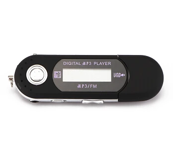 Черный USB цифровой mp3-плеер карта с максимальным разъемом поддержка емкости выход TF 3,5 мм Радио Аудио экран светодиодный Встроенный с FM 32 Гб - Цвет: Черный