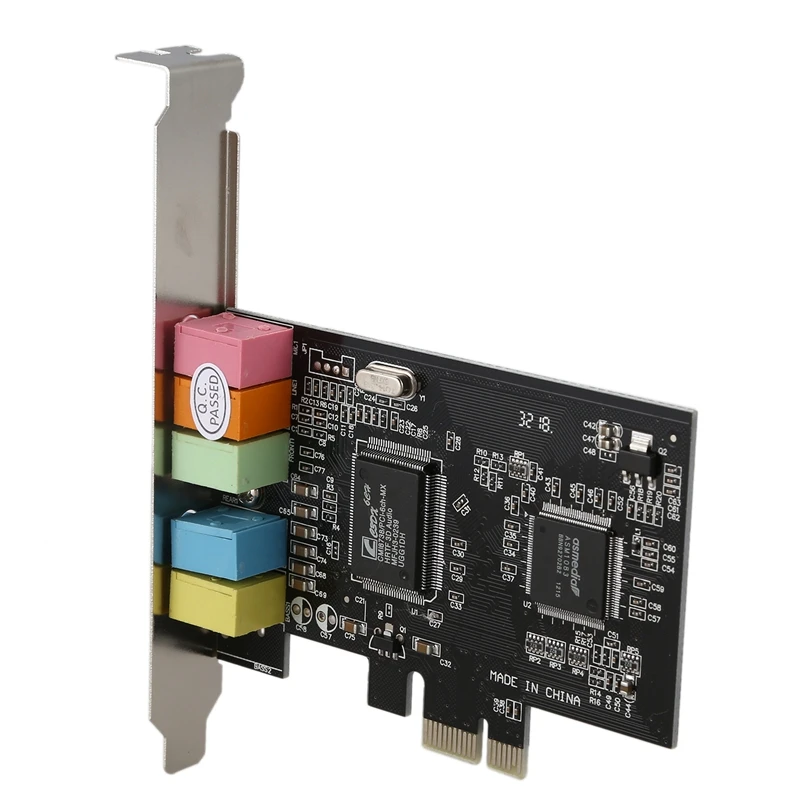 PCI Express PCI-E 5,1 канальный 3D Аудио 6 каналов цифровой звуковой карты для win XP