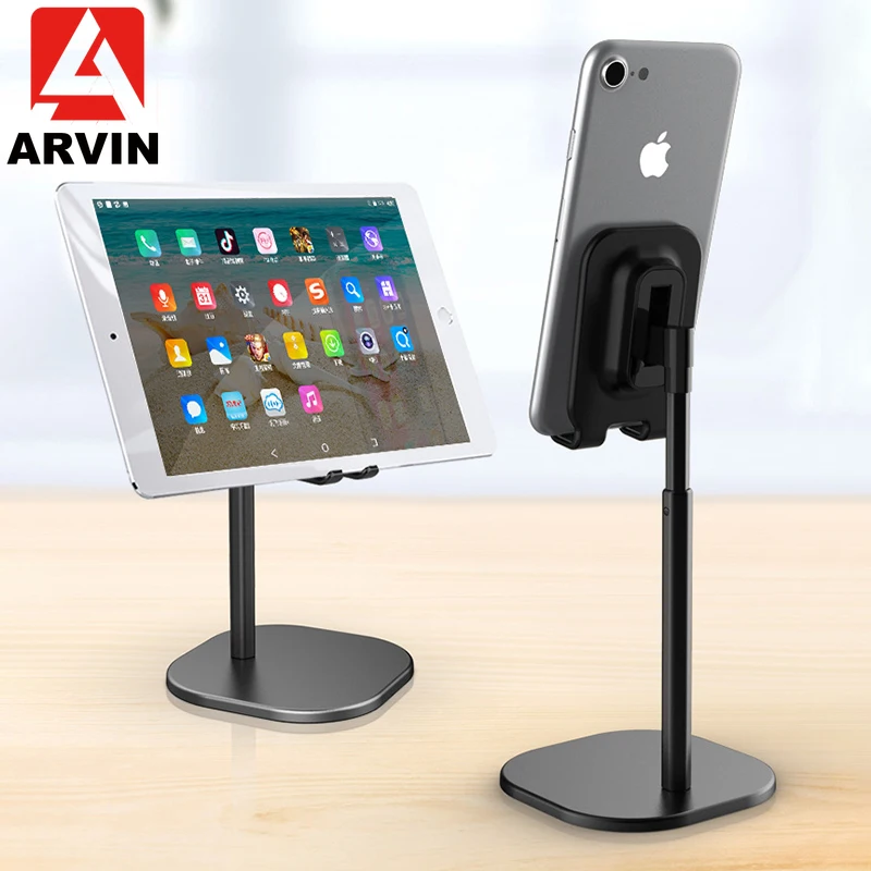 ARVIN Tablet Phone Stand Holder adjustable Lounger Desktop Mobile Phone Stand for iPhone X 8 iPad A