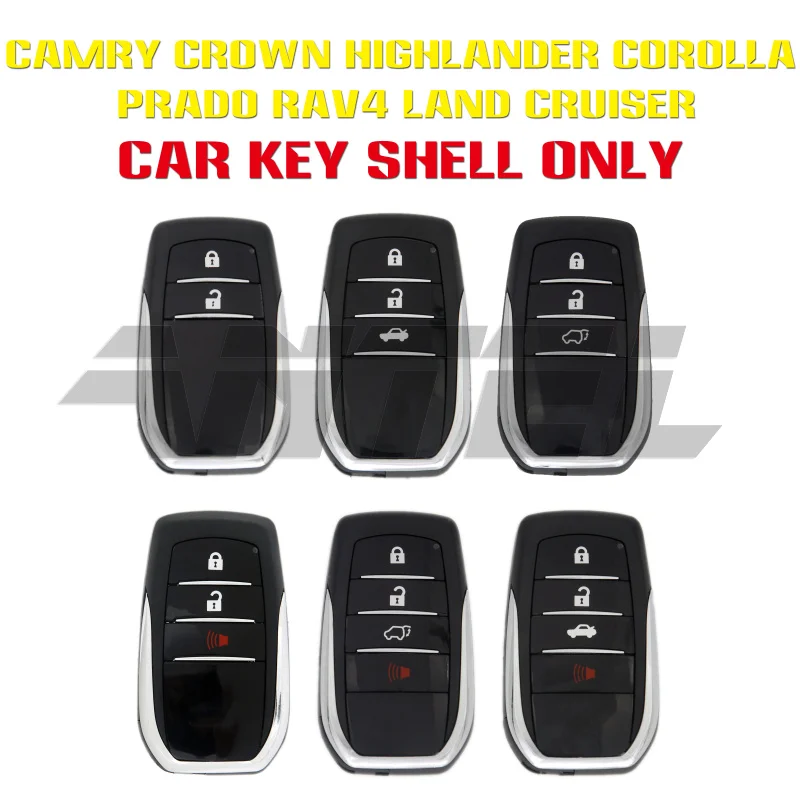 Чехол с дистанционным управлением и аварийным ключом для Camry Highlander RAV4 Proda Land Cruiser