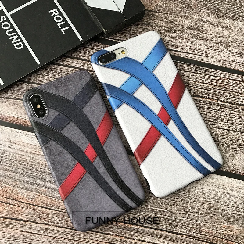 

Hot Japan Tide Brand Pattern Cover Case For Iphone 6 6s 7 8 plus XR X XS MAX Soft Silicone super luxury white Sports Phone coque