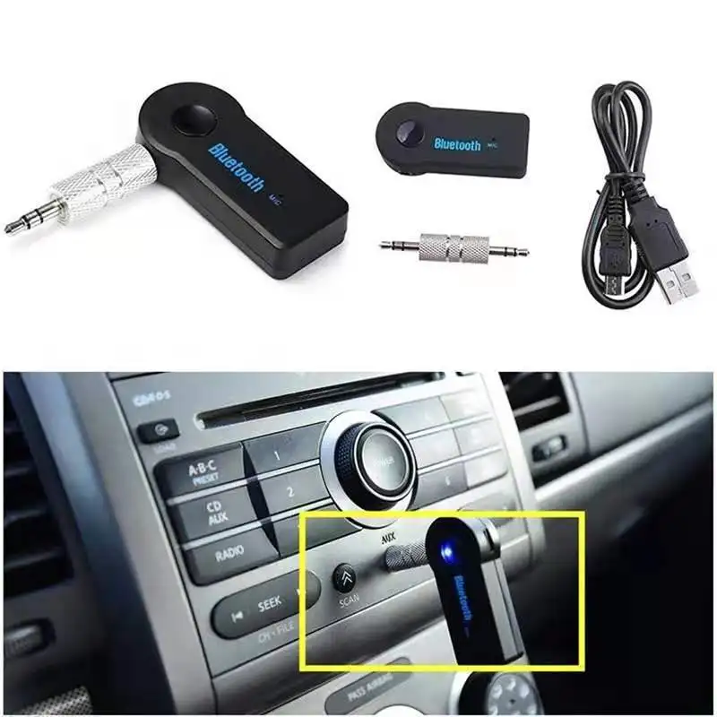 Горячая автомобильный беспроводной AUX 3,55 мм приемник Bluetooth-Bluetooth аудио конвертер-подлинные аксессуары для салона автомобиля
