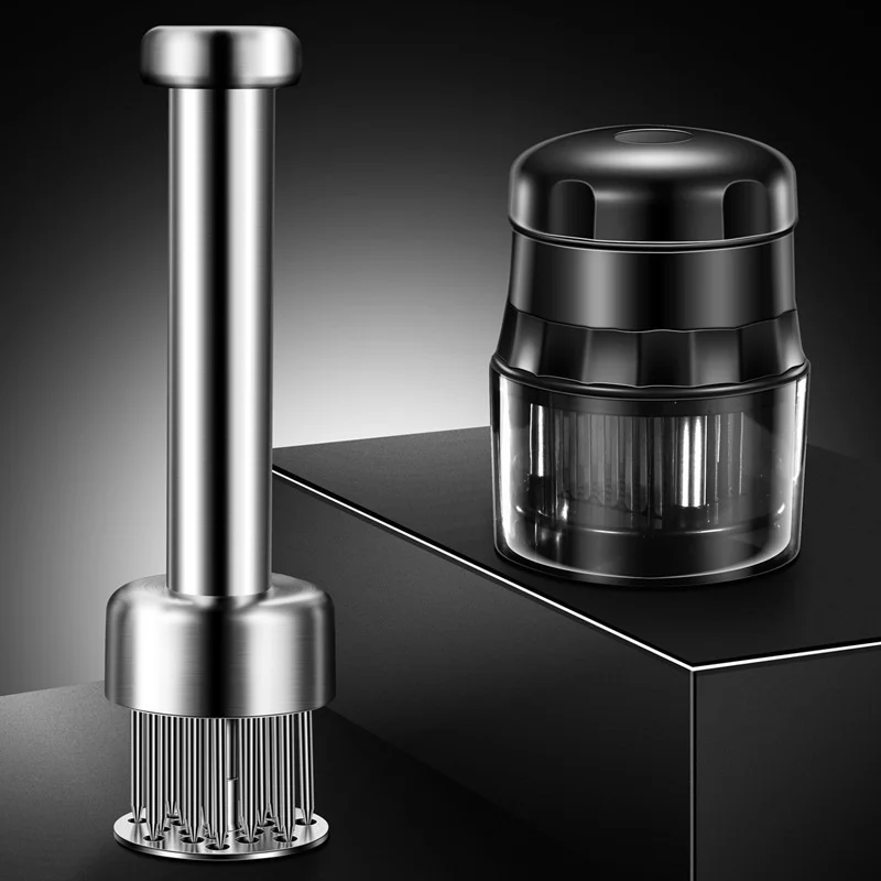 Blades Needle Meat Tenderizer Stainless Steel Knife Meat Beaf Steak Mallet Tenderizer Hammer Pounder Cooking Tools 21/56 meat tenderizer meat hammer
