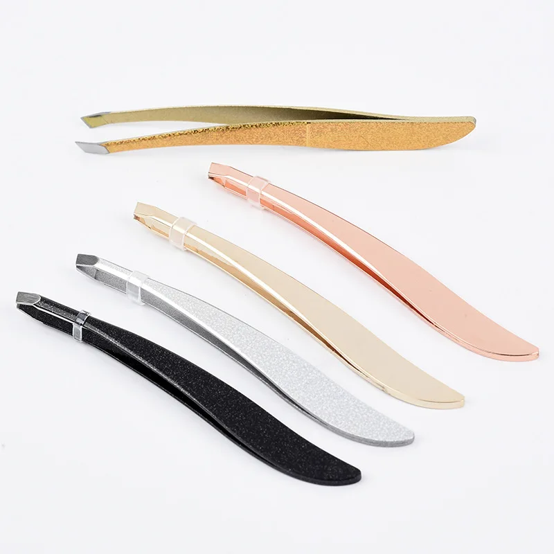 Rose Gold Pince à épiler professionnelle en acier inoxydable, pince — free download