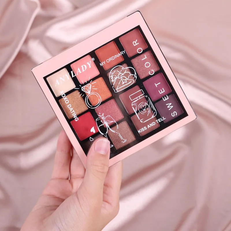 Make Up16-color палитра теней для век стойкие водостойкие мерцающие матовые тени для век макияж Новинка