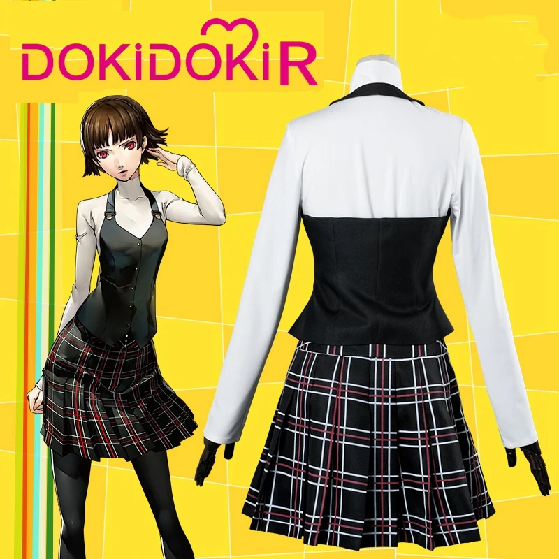 DokiDoki R Game Persona 5 Женский костюм для косплея Makoto Niijima униформа| |