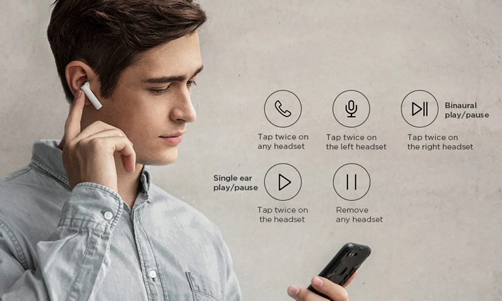 Original Xiaomi Airdots Pro 2 Mi True Wireless Earphone Air 2 TWS Earphone noise canceling LHDC Tap Control Dual MIC ENC (13)