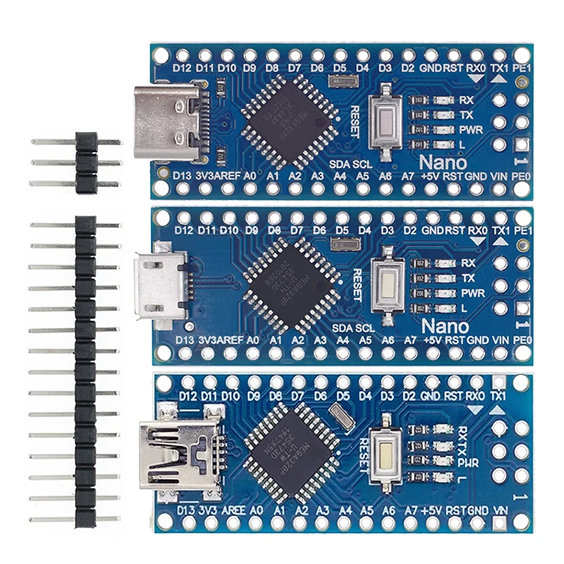 Мини/Type-C/Micro USB Nano 3 0 с Загрузчиком совместимый контроллер для arduino CH340 драйвер 16