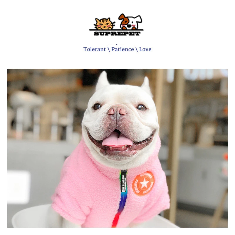 SUPREPET французская одежда для бульдога домашнее животное зимнее пальто собак