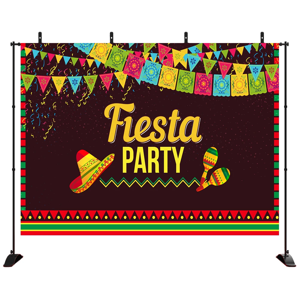 

Summer Fiesta Theme Photography Backdrop and Studio Props Pool Birthday Party Supplies and Luau Event Decorations