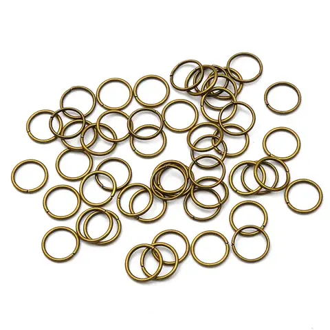 Single Loops Alloy Open Jump Rings Split Rings Connectors For DIY Jewelry Making Findings Accessories Supplies