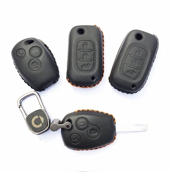 

Car Styling Accessories 4D Genuine Leather Key Cover Case For Smart 453 fortwo forfour Car Remote Key Case Cover Keychain
