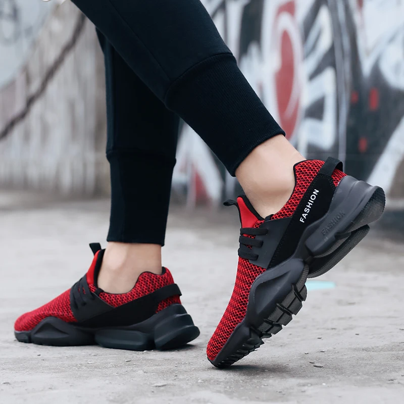 Мужские повседневные кроссовки, уличные, Flyknit, треккинговые ботинки для мужчин, удобные, дышащие, модные детские кроссовки, Прямая поставка, KLYWOO